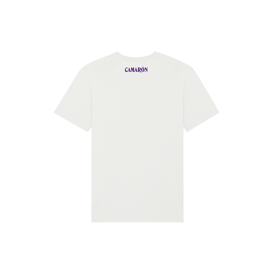 Camiseta Blanca Icon Camarón Morado