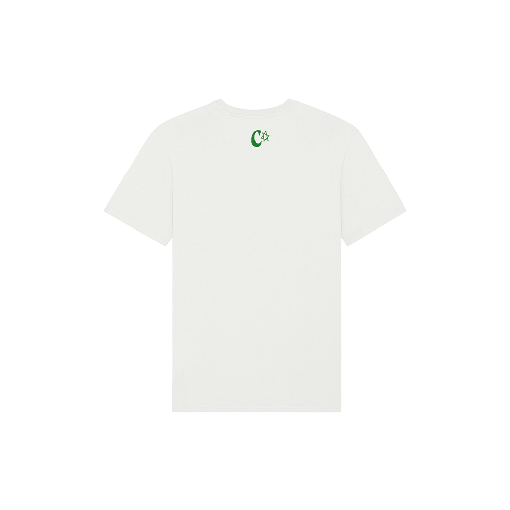 Camiseta Blanca Logo Camarón Verde