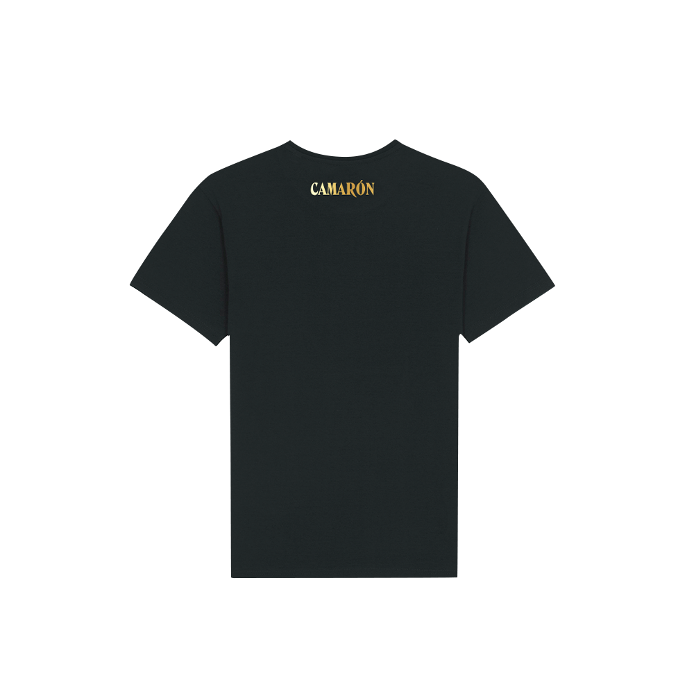 Camiseta Negra Icon Camarón Gold