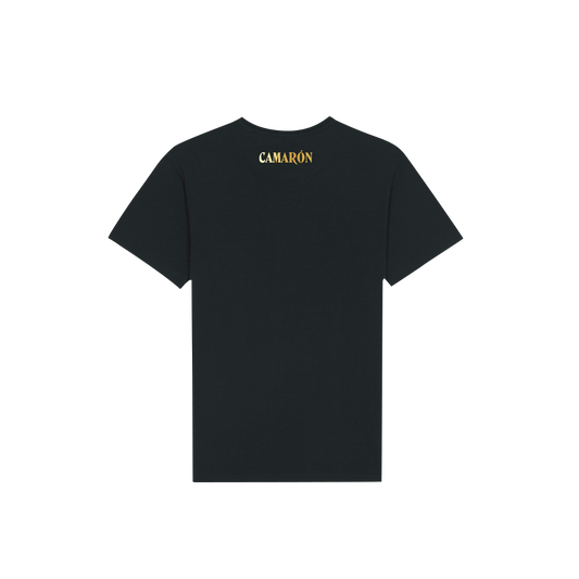 Camiseta Negra Icon Camarón Gold