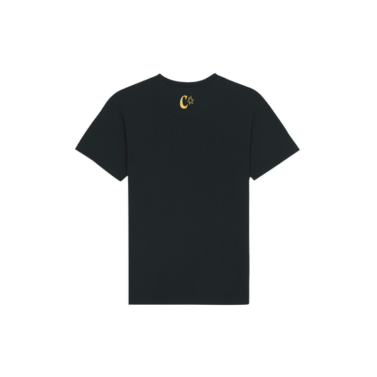 Camiseta Negra Logo Camarón Gold