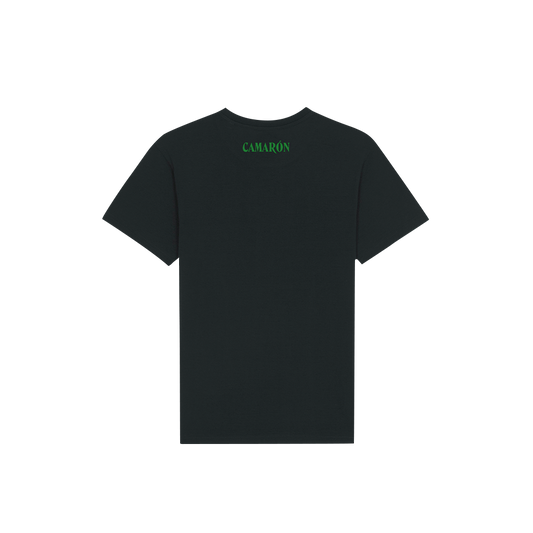 Camiseta Negra Icon Camarón Verde