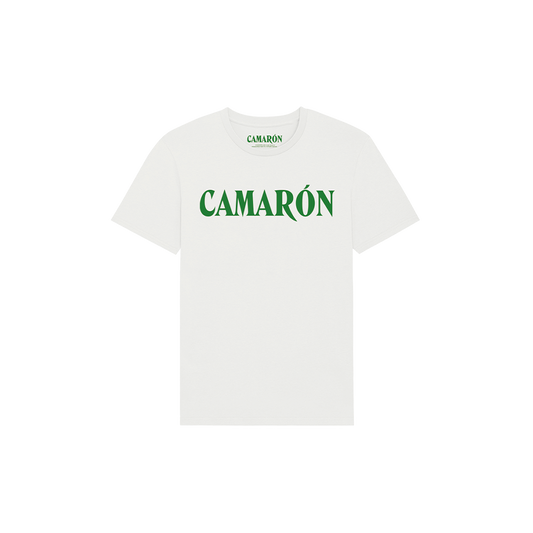 Camiseta Blanca Logo Camarón Verde