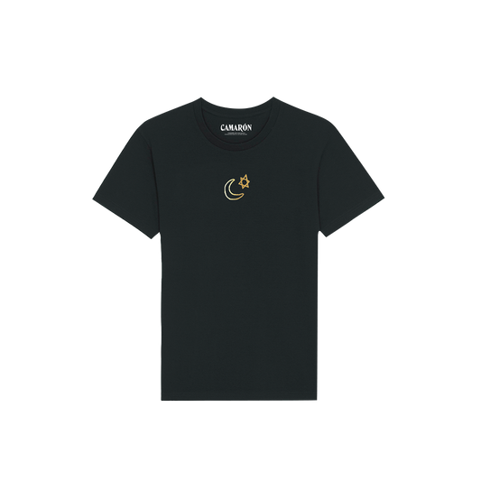 Camiseta Negra Logo Camarón Gold